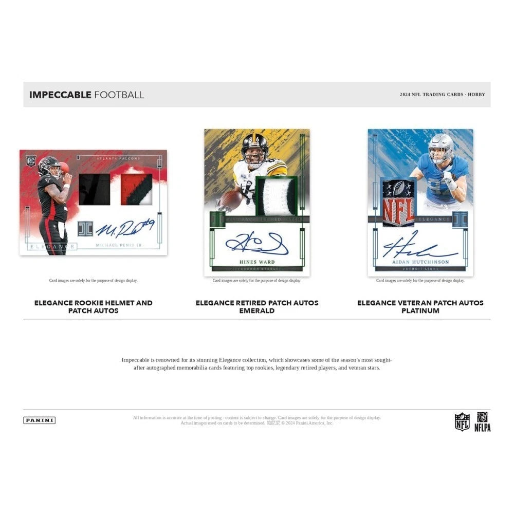 2024 Panini Impeccable Football 3-Box Hobby Sealed Case