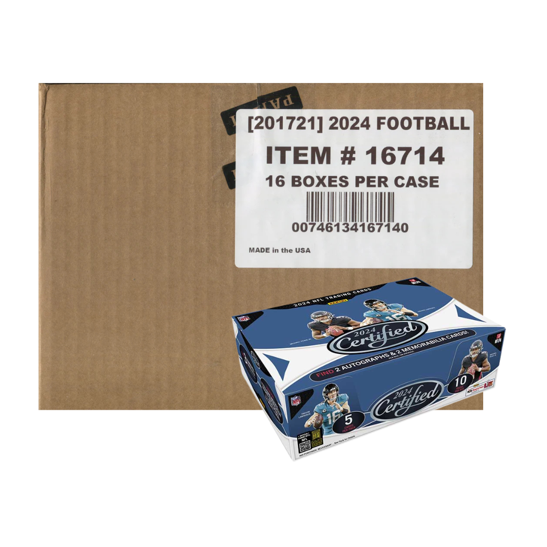 2024 Panini Certified Football 16-Box Hobby Sealed Case