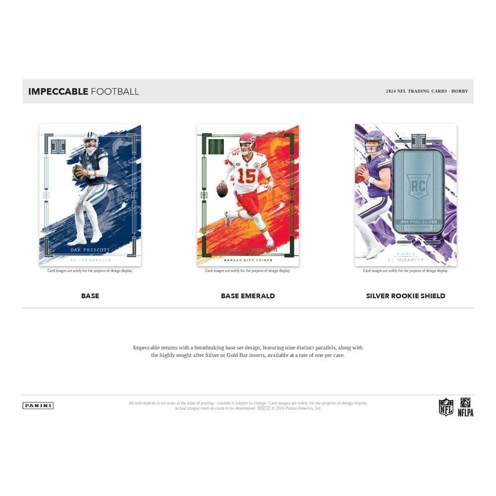 2024 Panini Impeccable Football 3-Box Hobby Sealed Case