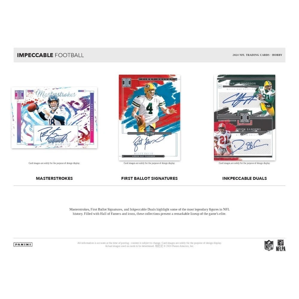2024 Panini Impeccable Football 3-Box Hobby Sealed Case
