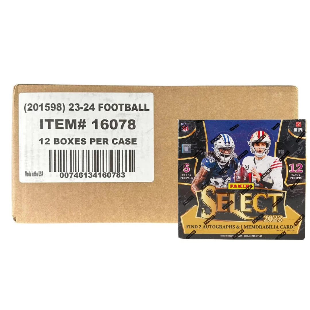 2023 Panini Select Football NFL Hobby Box Case