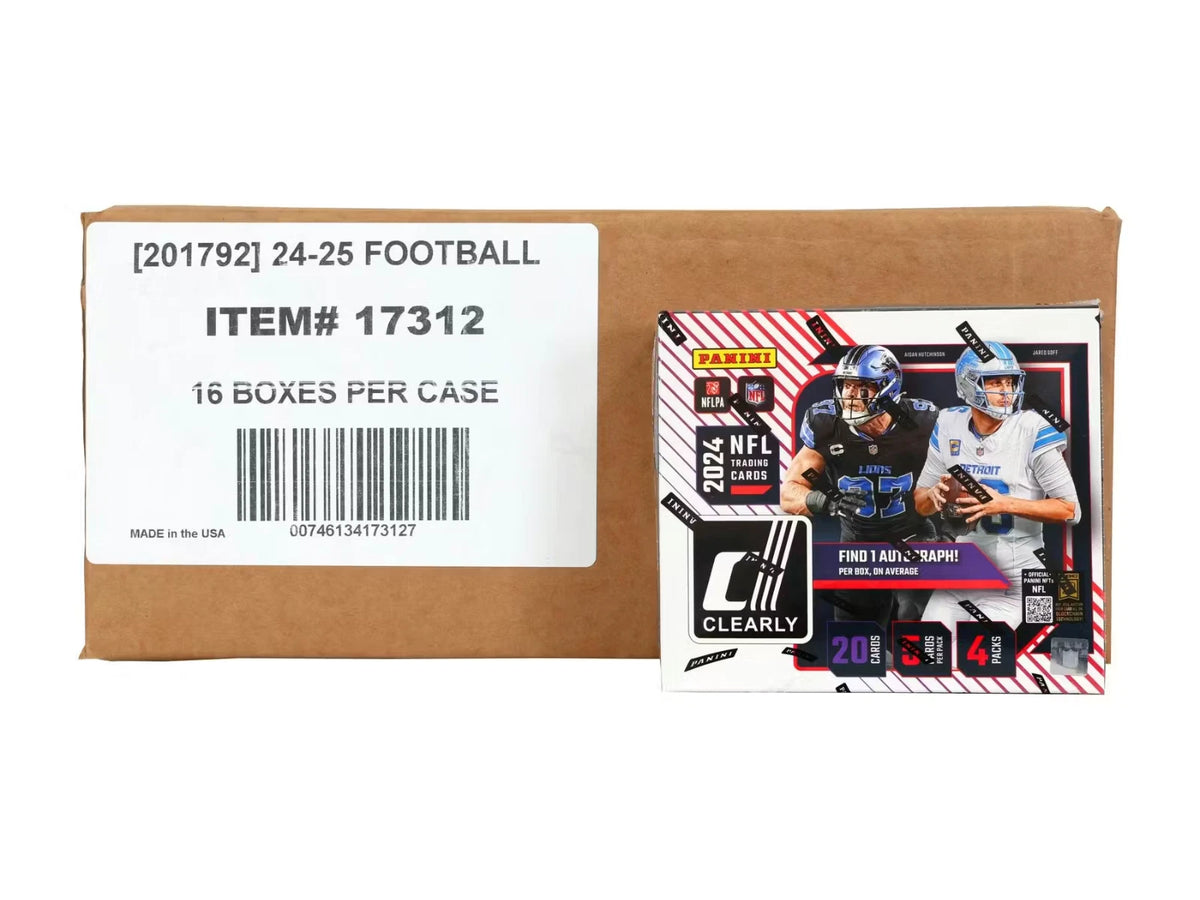 2024 Panini Donruss Clearly Football Hobby 16 Box Case
