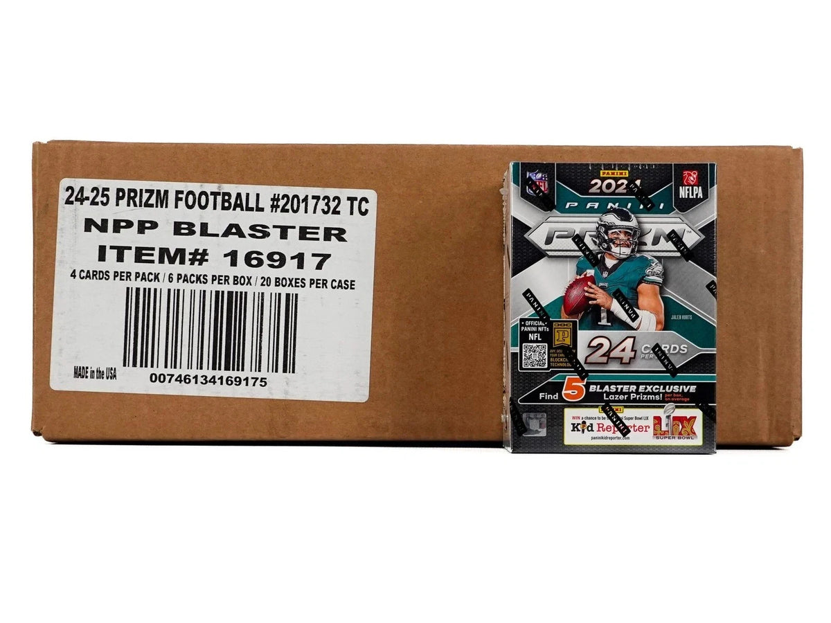 2024 PANINI PRIZM FOOTBALL 6-PACK BLASTER 20-BOX CASE (LAZER PRIZMS!)