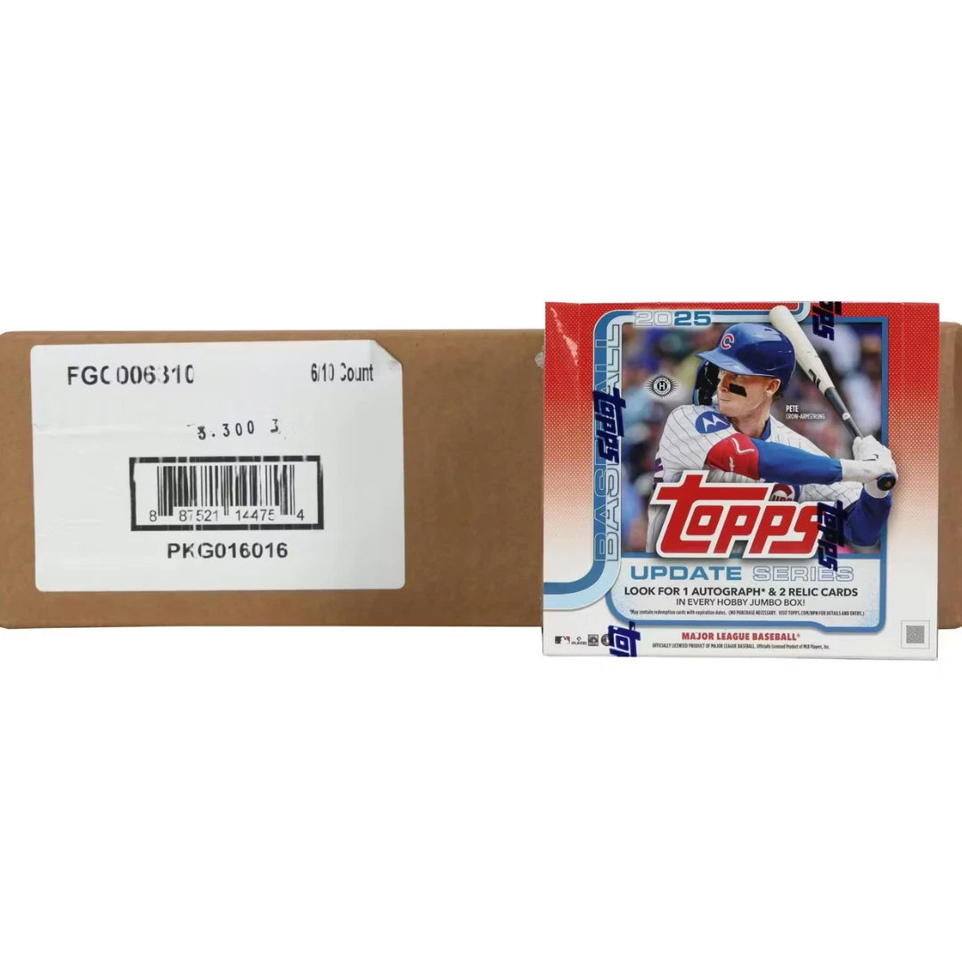 2025 Topps Update Series Baseball Jumbo 6 Box Case