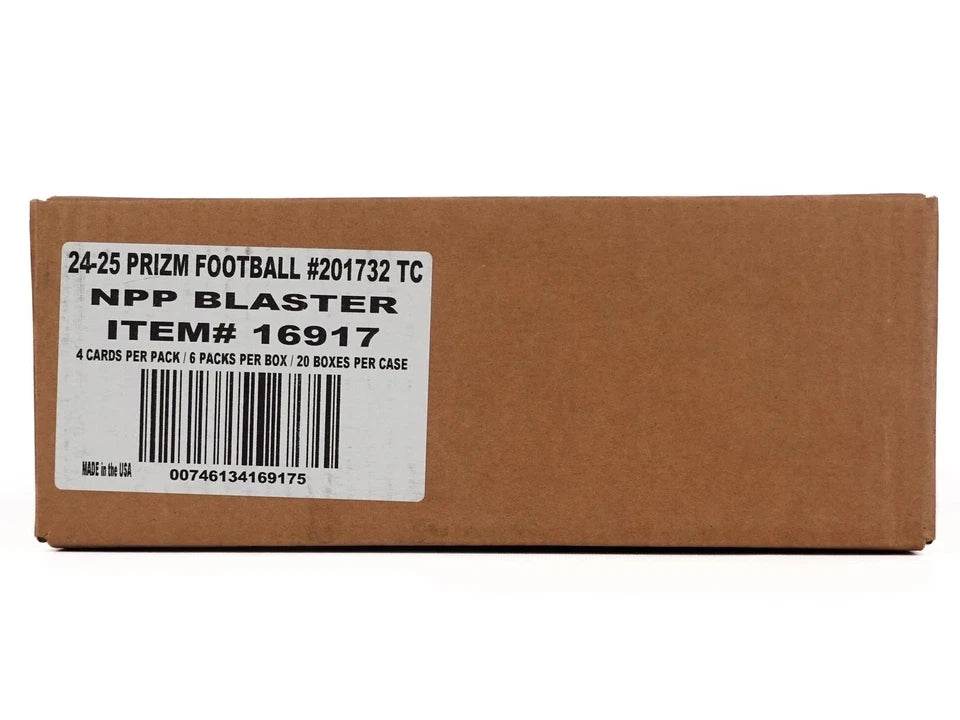 2024 PANINI PRIZM FOOTBALL 6-PACK BLASTER 20-BOX CASE (LAZER PRIZMS!)